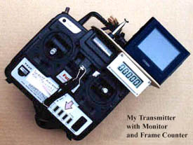 Futaba TX w/ Monitor and Counter
