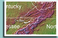 Relief Map of Mountains In My Area