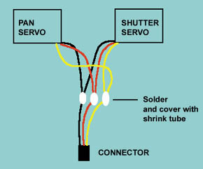 Connecting two servos for parallel operation.