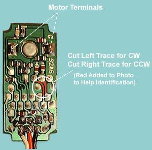Futaba S3003 circuit board